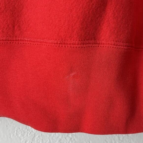 Vintage Chicago Bulls Sweatshirt Lee Nutmeg Mills Embroidered Red Large USA 90s - Picture 16 of 16